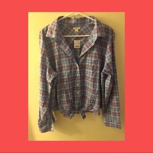 NWT j crew plaid button up